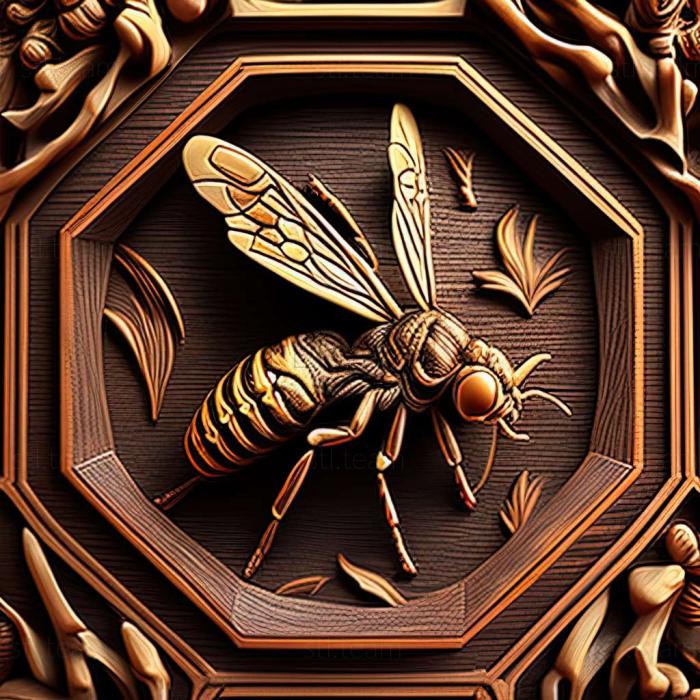 3D модель Polistes brunetus (STL)